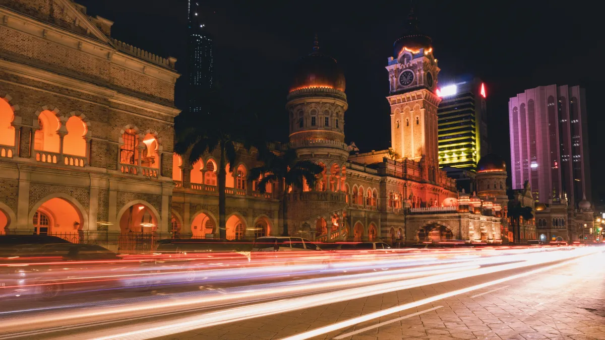 Night Light Sultan Abdul Samad Building Kuala Lumpur, Malaysia Night Lighting of Sultan Abdul Samad Building Kuala Lumpur, Malaysia